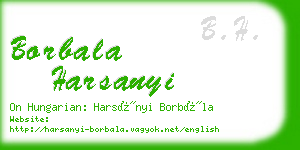 borbala harsanyi business card